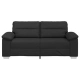 2-Seater Sofa Black 180x81x84 cm Faux Leather