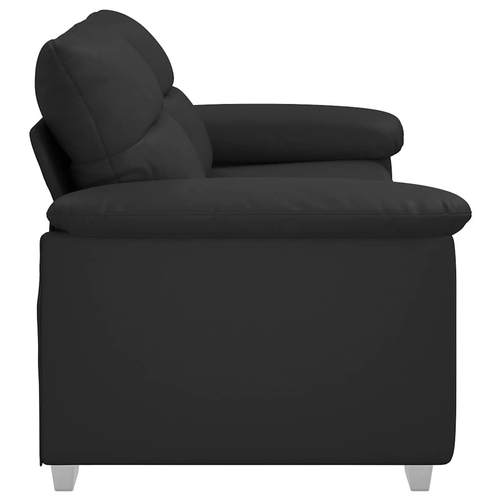 2-Seater Sofa Black 180x81x84 cm Faux Leather