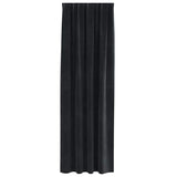 Blackout Curtains 2 pcs Black 140 x 245 cm Velvet