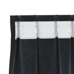 Curtains 2 pcs Black 140 x 260 cm Velvet
