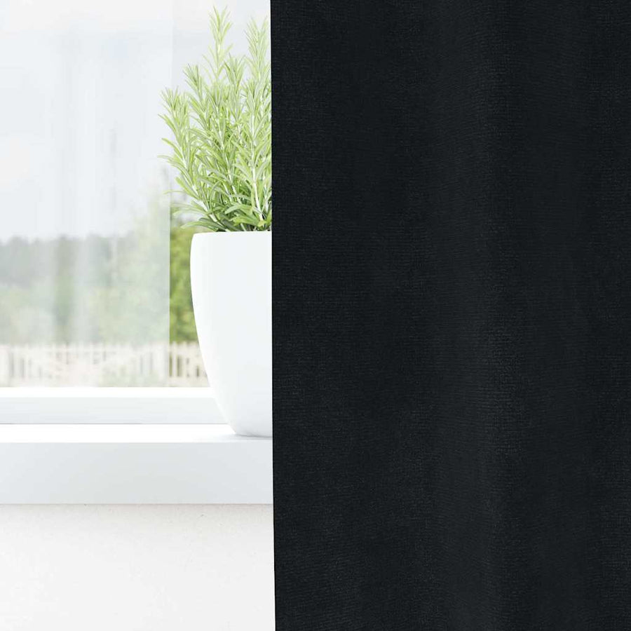 Curtains 2 pcs Black 140 x 260 cm Velvet