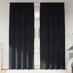 Curtains 2 pcs Black 140 x 260 cm Velvet