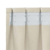 Blackout Curtains 2 pcs Cream 140 x 225 cm Velvet - 45-Degree Angle