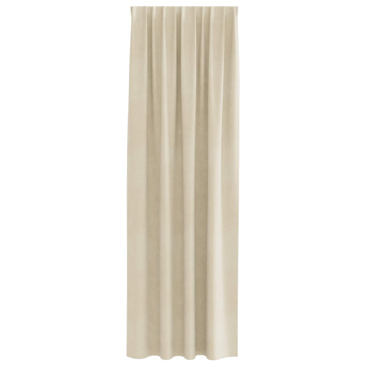 Blackout Curtains 2 pcs Cream 140 x 260 cm Velvet