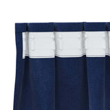 Blackout Curtains 2 pcs Dark Blue 140 x 245 cm Velvet