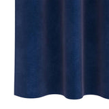Blackout Curtains 2 pcs Dark Blue 140 x 245 cm Velvet - Rear View