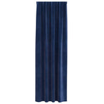 Curtains 2 pcs Dark Blue 140 x 245 cm Velvet