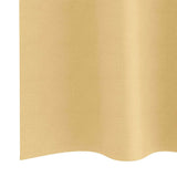 Blackout Curtains with Rings Beige Polyester - Rear View