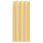 Blackout Curtains with Rings 2 pcs Beige 245 x 140 cm Polyester