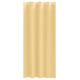 Blackout Curtains with Rings Beige Polyester - Top-Down View