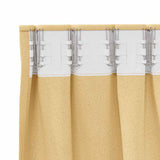 Blackout Curtains with Rings Beige Polyester - 45-Degree Angle