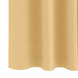 Blackout Curtains with Rings Beige Polyester - Rear View