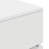 Bedside Cabinet with 3 Drawers White 39x35x65 cm - Extra Image