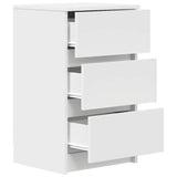 Bedside Cabinets with 3 Drawers 2 pcs White 39x35x65 cm