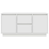 TV Cabinet with LED Lights White 100x41x50 cm