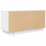 TV Cabinet with LED Lights White 100x41x50 cm - Extra Image