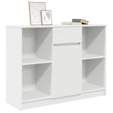 Sideboard with Drawer White 101x35x76 cm Engineered Wood - Top-Down View