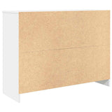 Sideboard with Drawer White 101x35x76 cm Engineered Wood - Low Angle