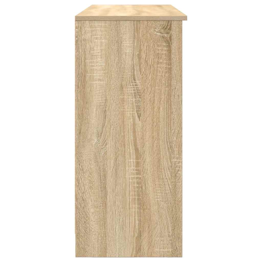 Sideboard with Drawer Sonoma Oak 101x35x76 cm Engineered Wood