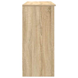 Sideboard with Drawer Sonoma Oak 101x35x76 cm Engineered Wood - Close-Up Angle