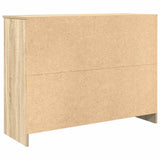 Sideboard with Drawer Sonoma Oak 101x35x76 cm Engineered Wood - Low Angle