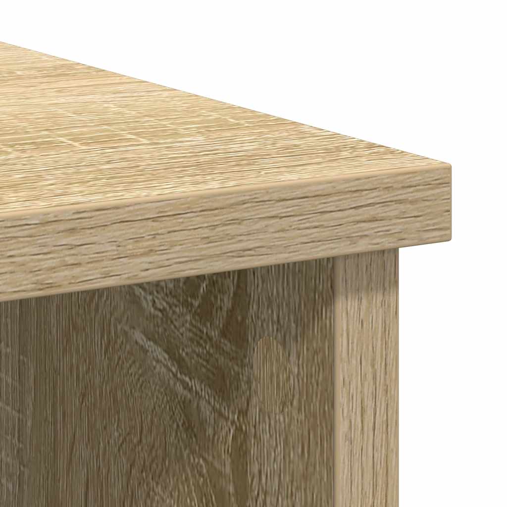 Sideboard with Drawer Sonoma Oak 101x35x76 cm Engineered Wood