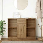 Sideboard with Drawer Artisan Oak 101x35x76 cm Engineered Wood