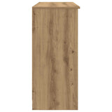 Sideboard with Drawer Artisan Oak 101x35x76 cm Engineered Wood - Close-Up Angle