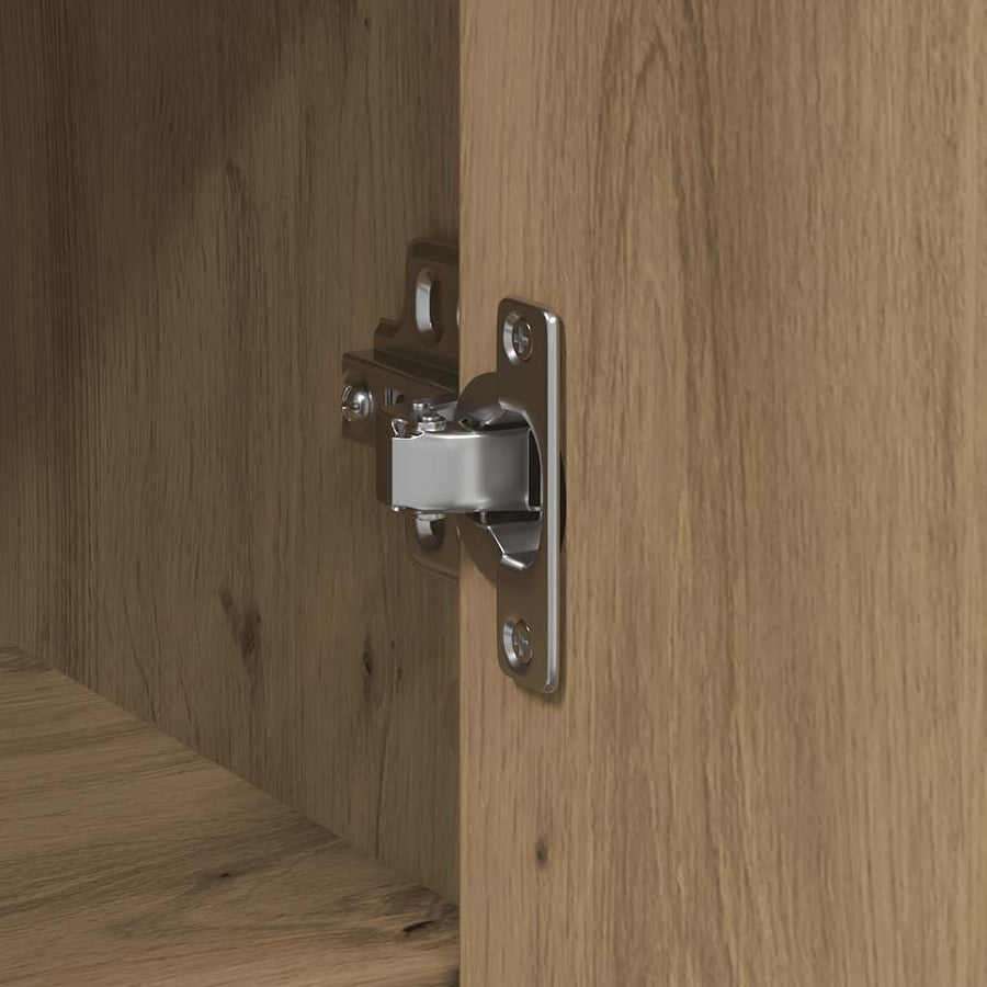 Sideboard with Drawer Artisan Oak 101x35x76 cm Engineered Wood