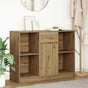 Sideboard with Drawer Artisan Oak 101x35x76 cm Engineered Wood