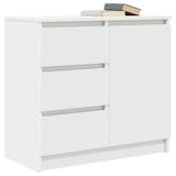 Sideboard with Drawer White 71x35x65 cm Engineered Wood