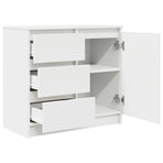 Sideboard with Drawer White 71x35x65 cm Engineered Wood