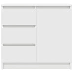 Sideboard with Drawer White 71x35x65 cm Engineered Wood