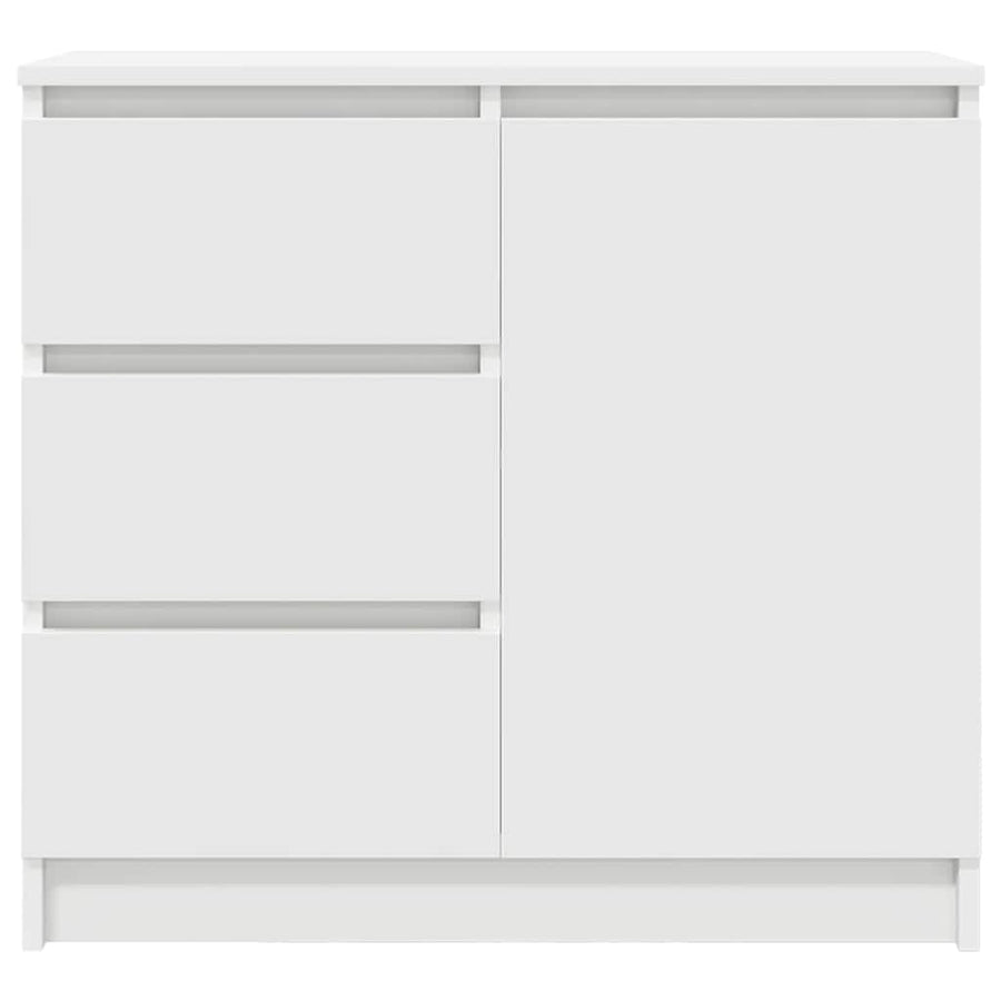 Sideboard with Drawer White 71x35x65 cm Engineered Wood