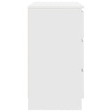 Sideboard with Drawer White 71x35x65 cm Engineered Wood - Close-Up Angle