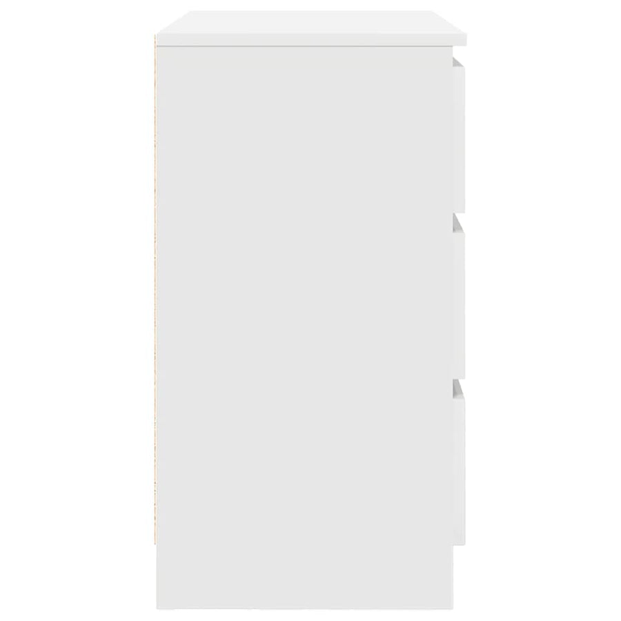 Sideboard with Drawer White 71x35x65 cm Engineered Wood