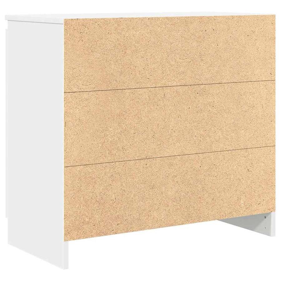 Sideboard with Drawer White 71x35x65 cm Engineered Wood