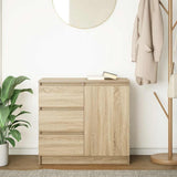 Sideboard with Drawer Sonoma Oak 71x35x65 cm Engineered Wood