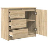 Sideboard with Drawer Sonoma Oak 71x35x65 cm Engineered Wood