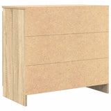 Sideboard with Drawer Sonoma Oak 71x35x65 cm Engineered Wood - Low Angle