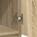 Sideboard with Drawer Sonoma Oak 71x35x65 cm Engineered Wood