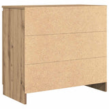 Sideboard with Drawer Artisan Oak 71x35x65 cm Engineered Wood - Low Angle