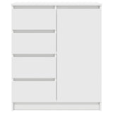 Sideboard with Drawers White 71x35x84 cm Engineered Wood