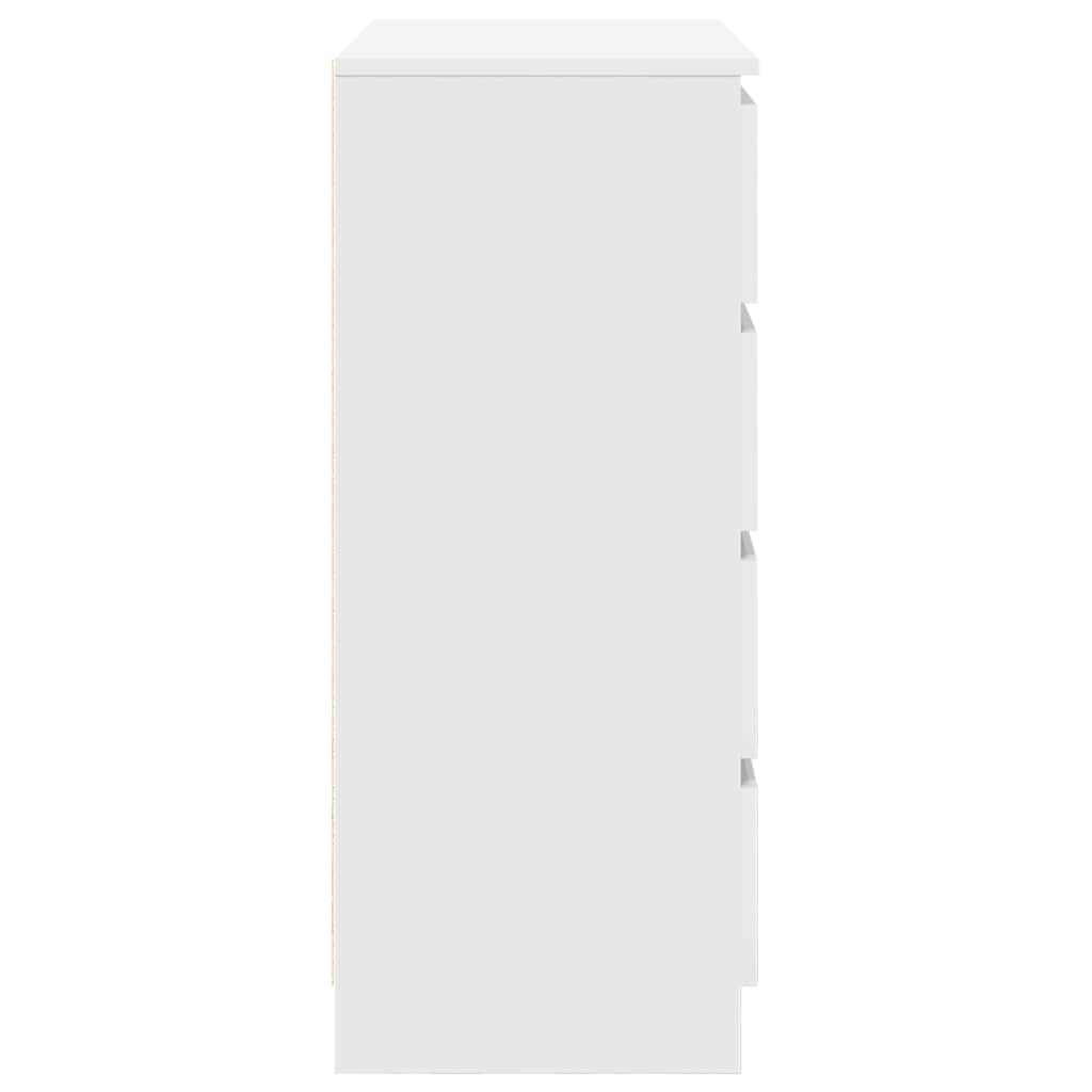 Sideboard with Drawers White 71x35x84 cm Engineered Wood
