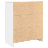Sideboard with Drawers White 71x35x84 cm Engineered Wood - Low Angle