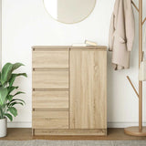 Sideboard with Drawers Sonoma Oak 71x35x84 cm Engineered Wood - Side View