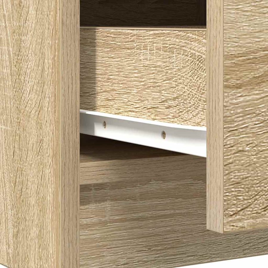 Sideboard with Drawers Sonoma Oak 71x35x84 cm Engineered Wood