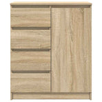 Sideboard with Drawers Sonoma Oak 71x35x84 cm Engineered Wood
