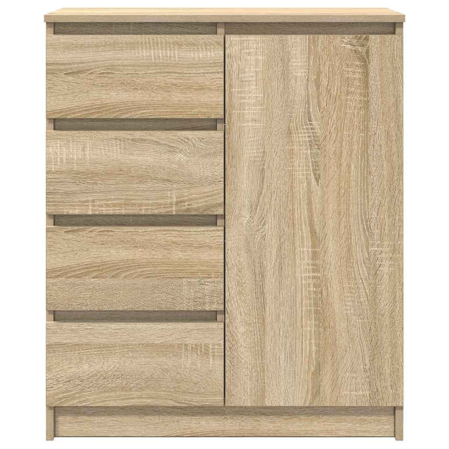 Sideboard with Drawers Sonoma Oak 71x35x84 cm Engineered Wood
