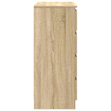 Sideboard with Drawers Sonoma Oak 71x35x84 cm Engineered Wood - Close-Up Angle